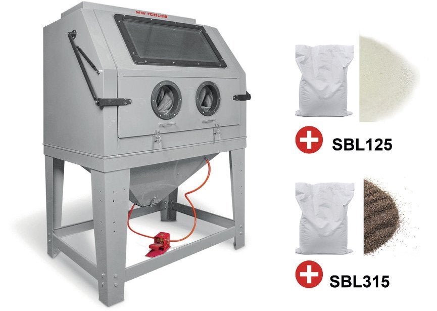 PACK professionele straalcabine 990 L met 25 kg glasparels, Ophalen, Nieuw