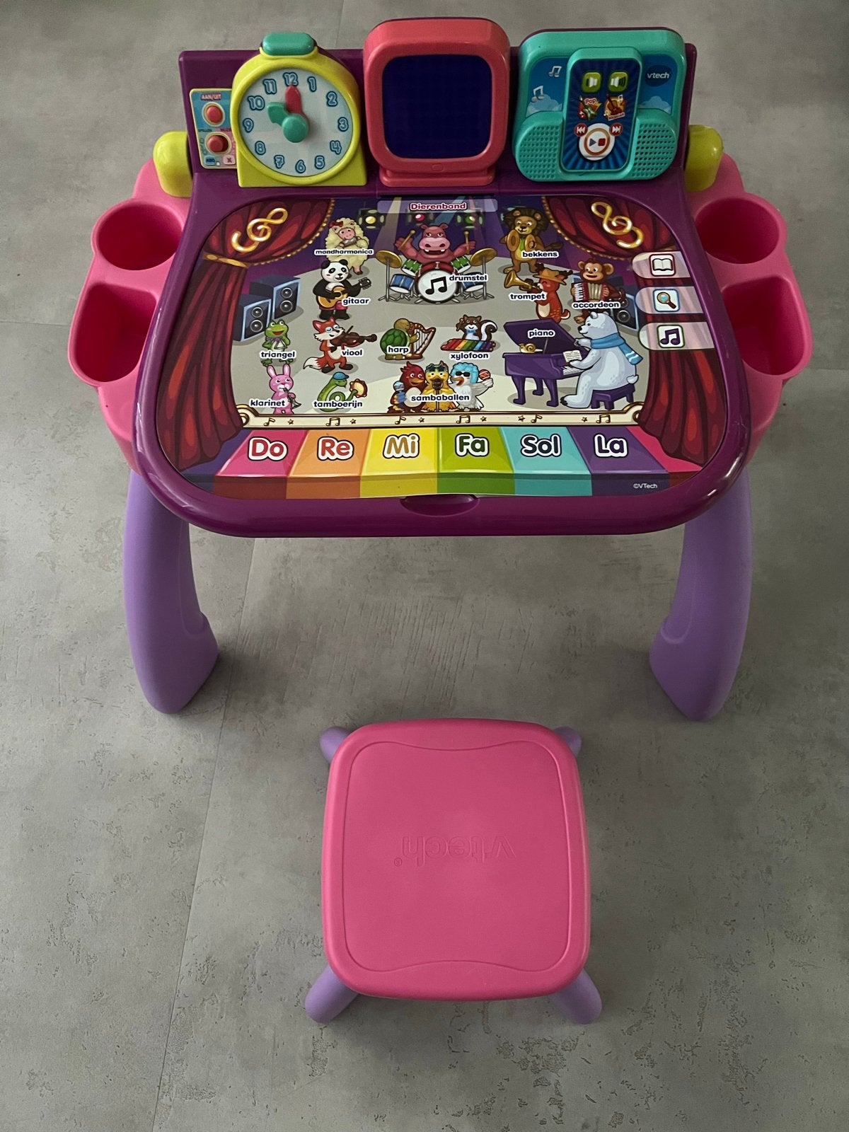 VTech Magisch Bureau 3-in-1 met krukje, Ophalen, Zo goed als nieuw, Knutselen, Met geluid