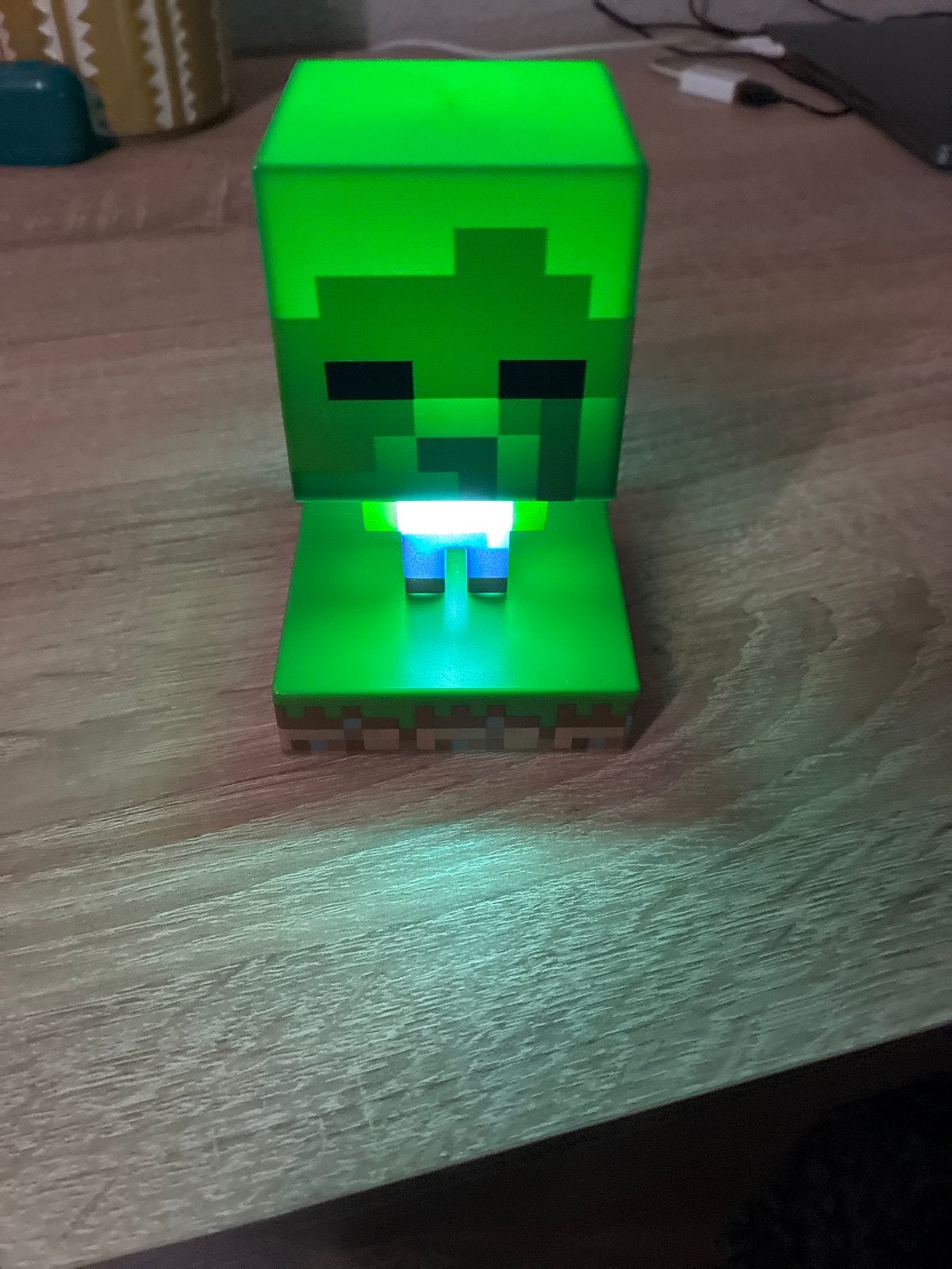 Minecraft Zombie Lamp - Sfeervolle Verlichting voor Gamers, Ophalen of Verzenden, Zo goed als nieuw