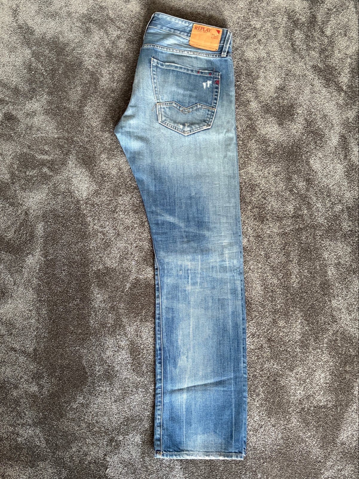 Replay Grover Jeans W32 L32, Kleding | Heren, Spijkerbroeken en Jeans, Ophalen of Verzenden, Gedragen, Blauw, W32 (confectie 46) of kleiner