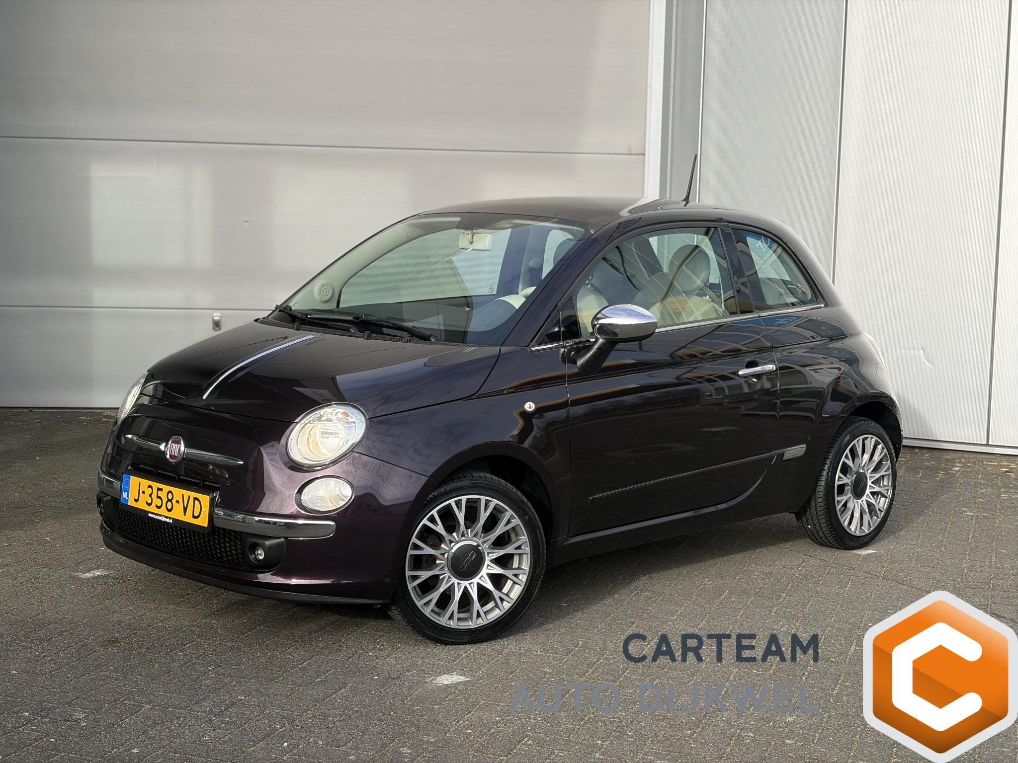 Fiat 500 1.2 Lounge Pano/Unieke uitvoering!, Auto's, Fiat, Voorwielaandrijving, Euro 5, Stof, Gebruikt