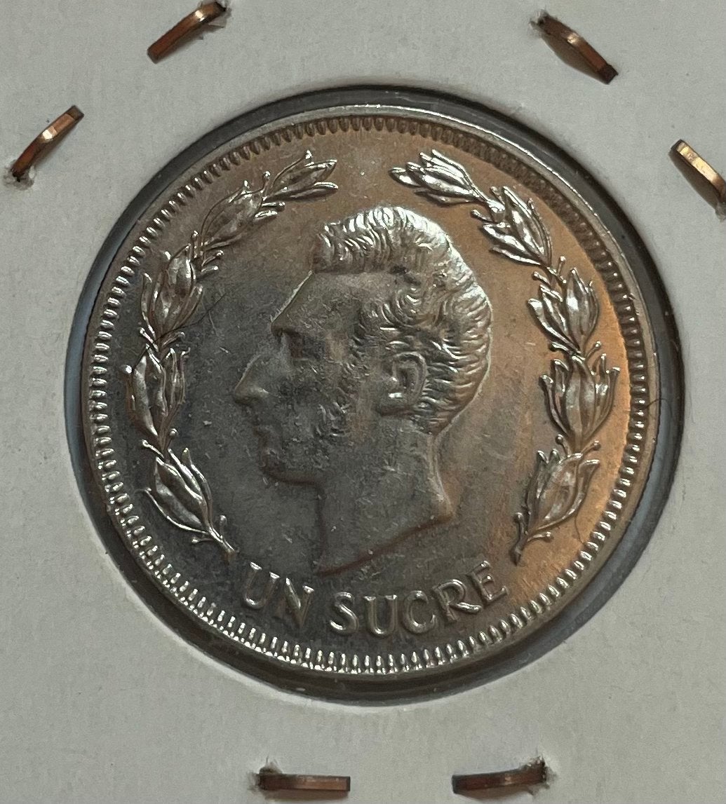 1 sucre Ecuador 1986, Ophalen of Verzenden, Zuid-Amerika