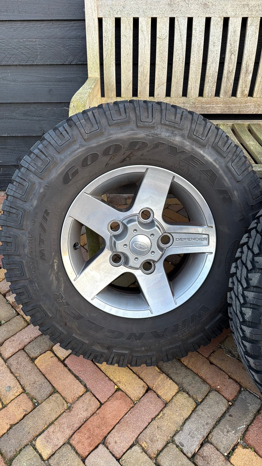 Defender SVX velgen met Goodyear Wrangler 5st., Auto-onderdelen, Ophalen, Overige, Gebruikt, 16 inch