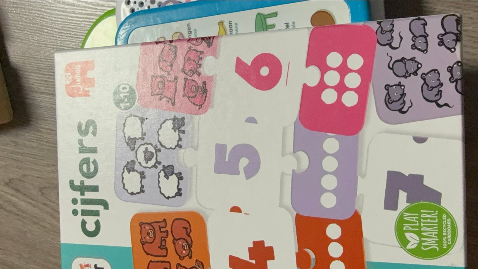 Educatief speelgoed: Cijfers puzzel & Peg mosaic, Ophalen of Verzenden, Zo goed als nieuw, Puzzelen