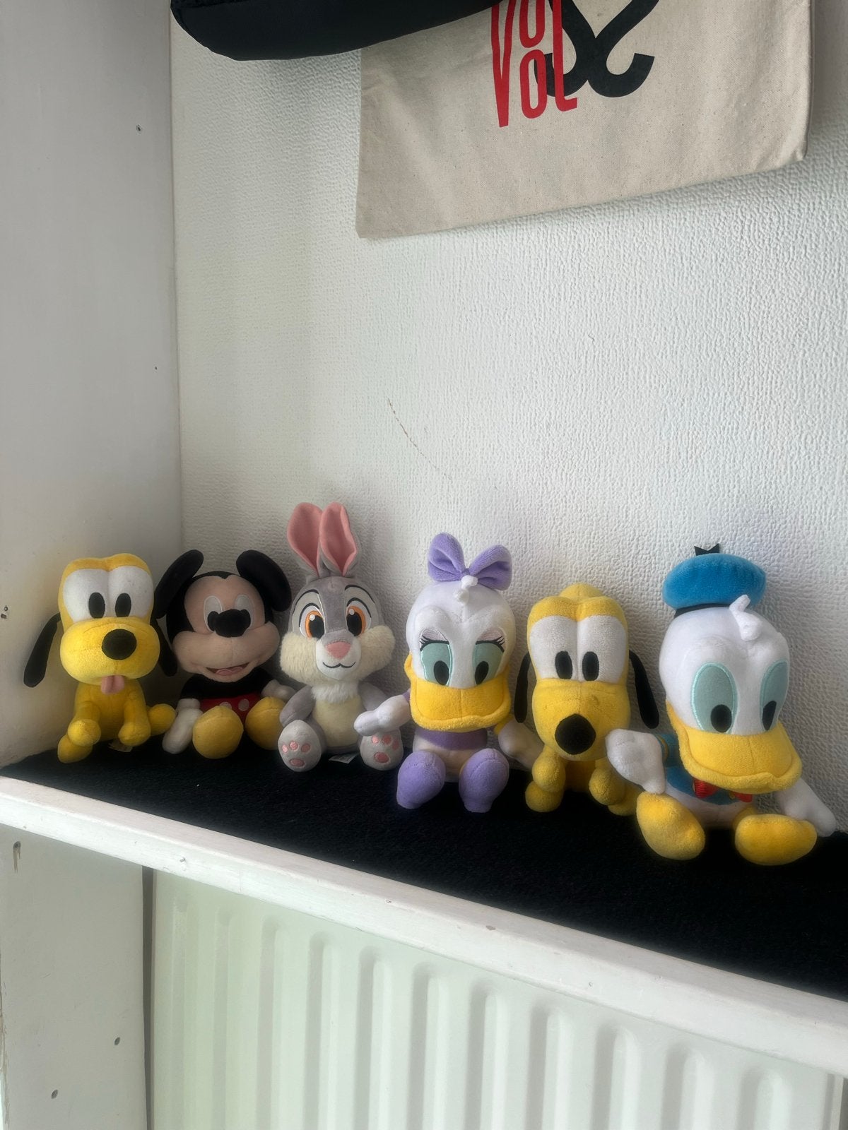 Leuke Disney knuffels: Mickey, Donald, Pluto, Daisy en Stamp, Ophalen of Verzenden, Donald Duck, Zo goed als nieuw, Knuffel