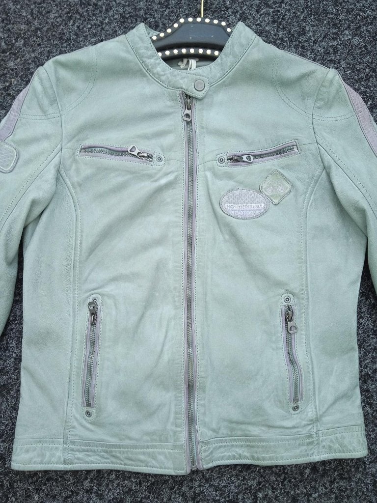 Nieuw met kaartje leren dames jasje van Gipsy, echt leer, Overige kleuren, Gibsy, Maat 42/44 (L), Nieuw