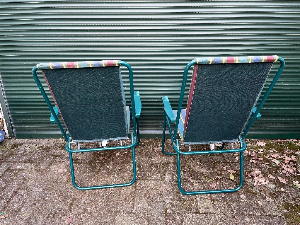lafuma klapstoel vintage 3 stuks meerdere tuinstoelen, Ophalen