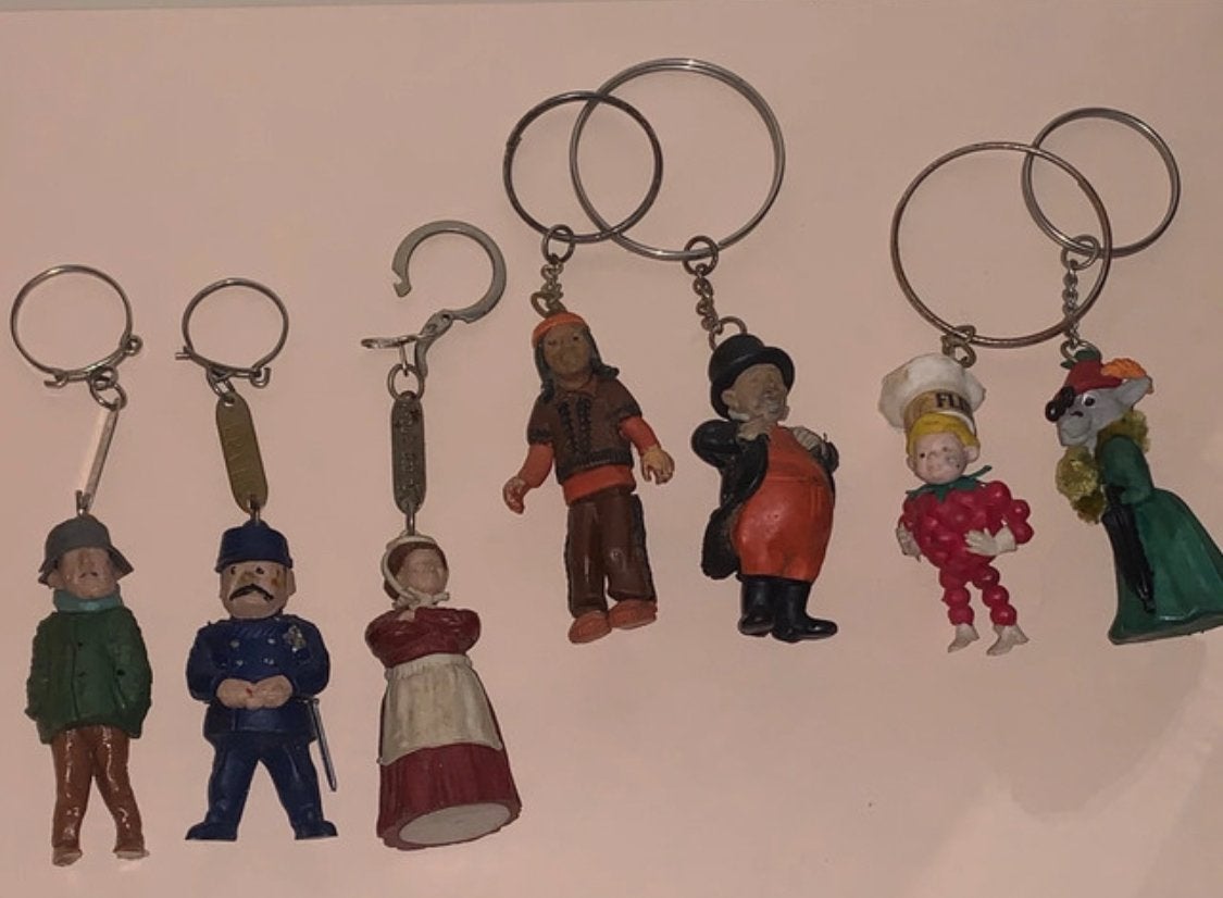 Vintage sleutelhangers: Swiebertje, Pipo de Clown, Flipje Ti, Ophalen of Verzenden