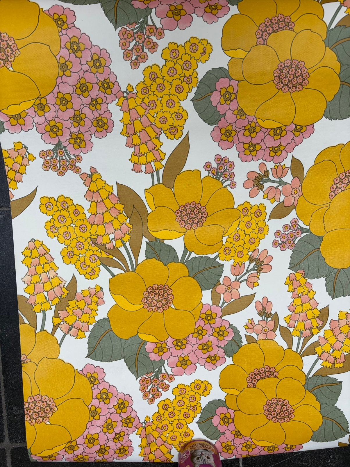 1 rol retro behangpapier, Huis en Inrichting, Ophalen of Verzenden