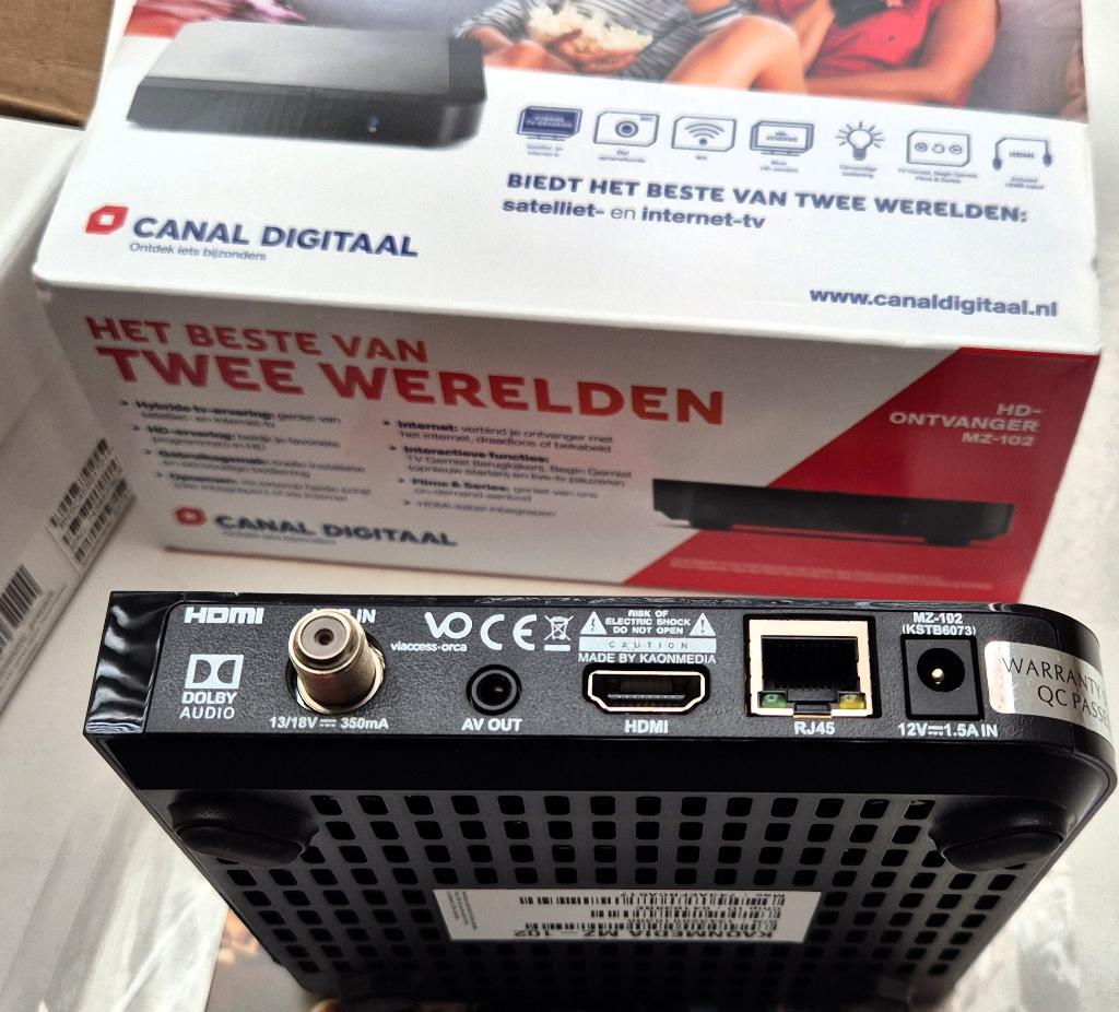 Complete set Canal Digitaal schotel HD-ontvanger 2x AB etc., Ophalen, Gebruikt, Decoder