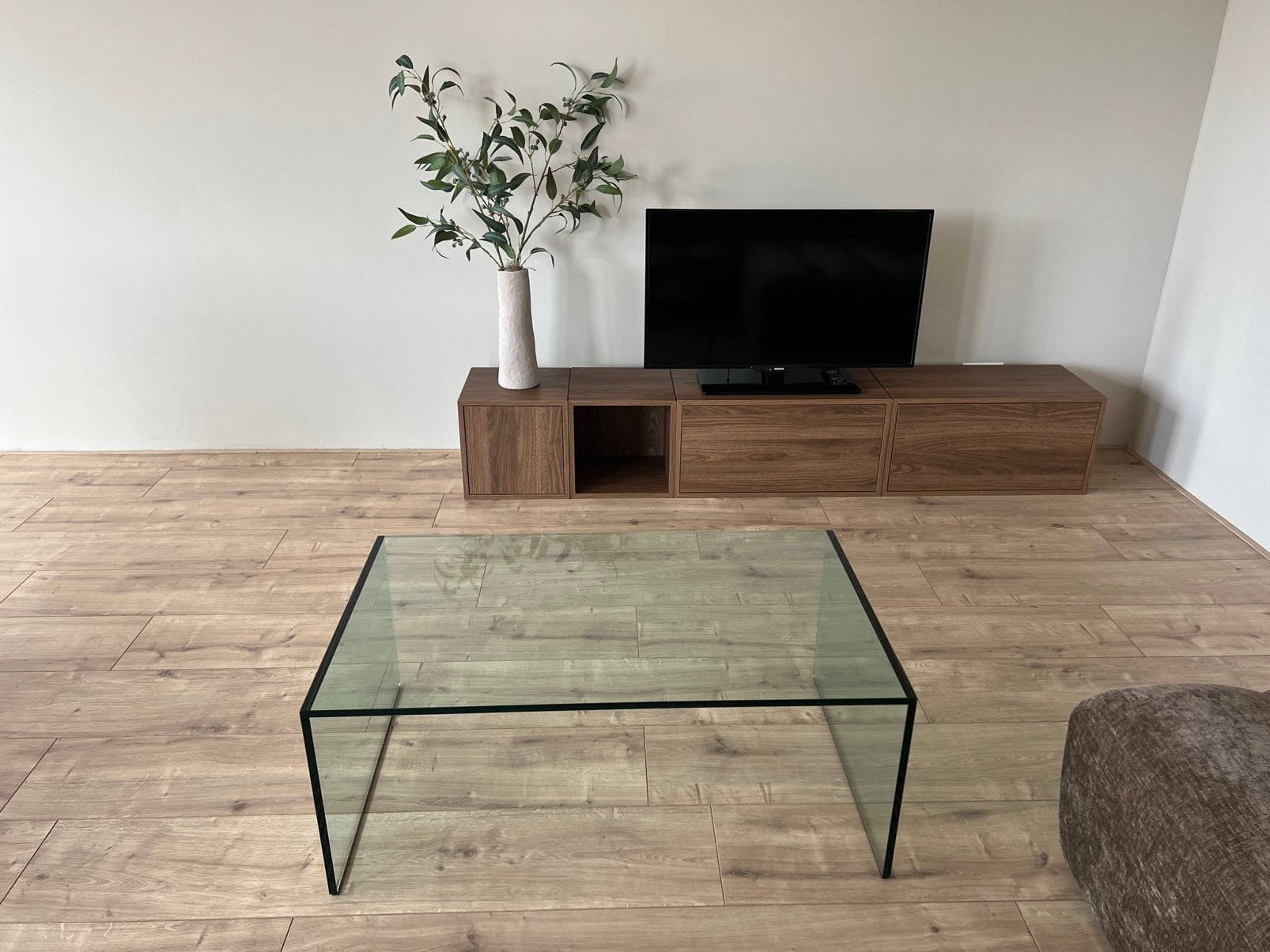 Glazen salontafel Tonelli, Ophalen, 50 – 75, Gebruikt, 100 tot 150 cm
