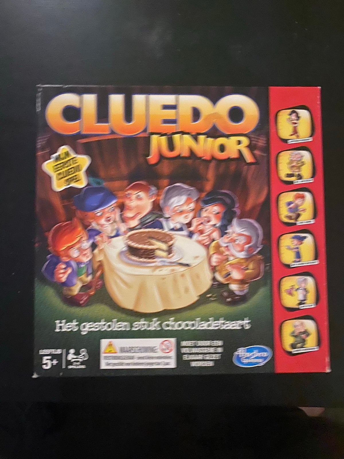 Cluedo Junior: Het gestolen stuk chocoladetaart, Drie of vier spelers, Ophalen of Verzenden, Gebruikt