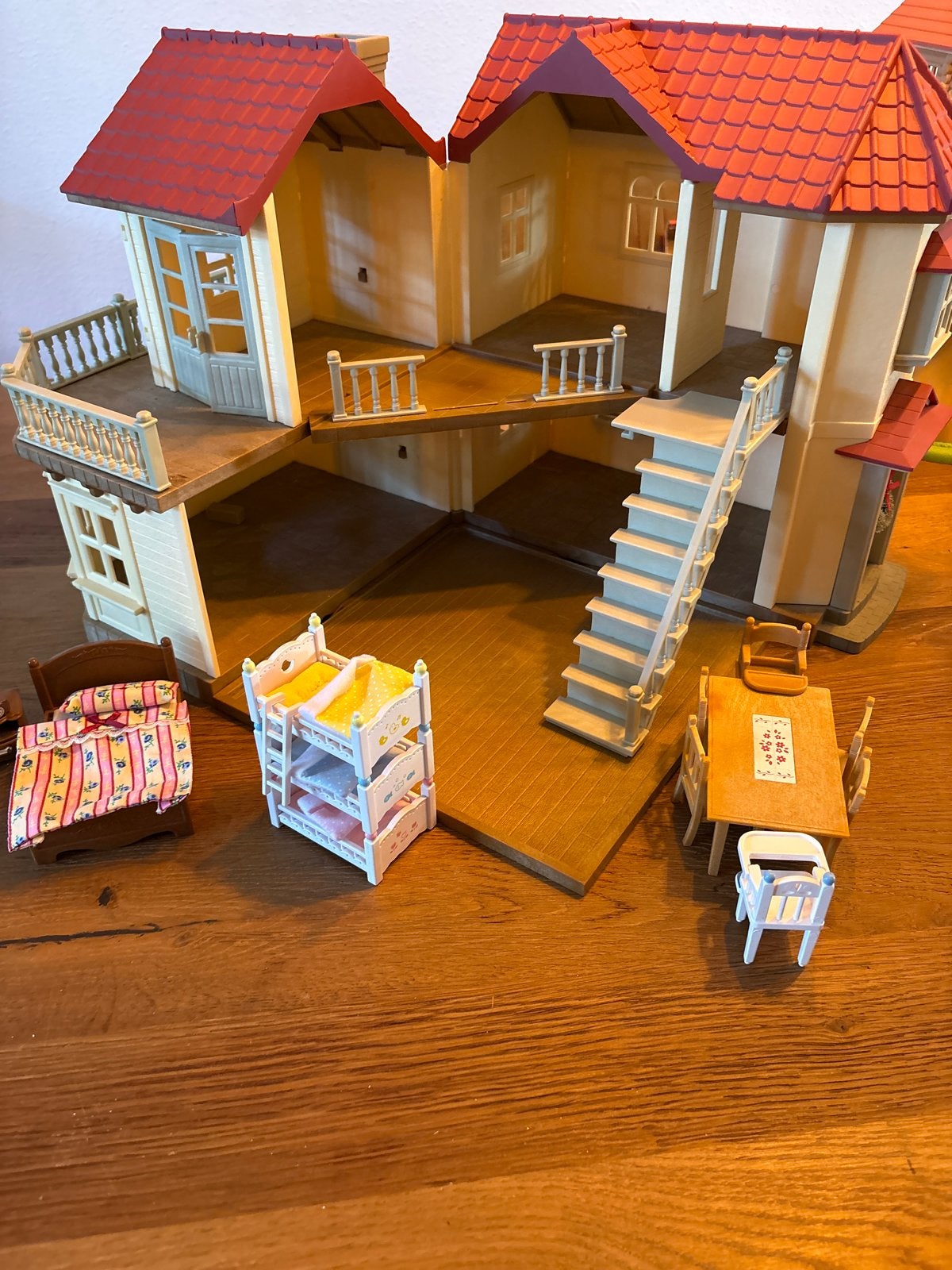 Sylvanian Families Groot Herenhuis met Meubels en Verlichtin, Kinderen en Baby's, Speelgoed | Poppenhuizen, Ophalen of Verzenden