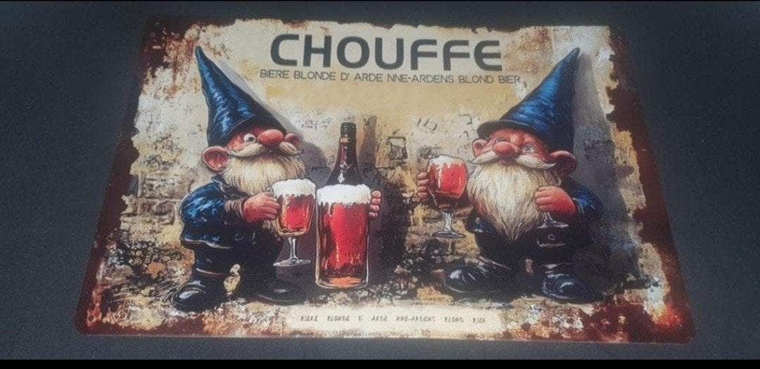 la chouffe wandbord, Ophalen of Verzenden, Nieuw, Reclamebord, Plaat of Schild, Overige merken