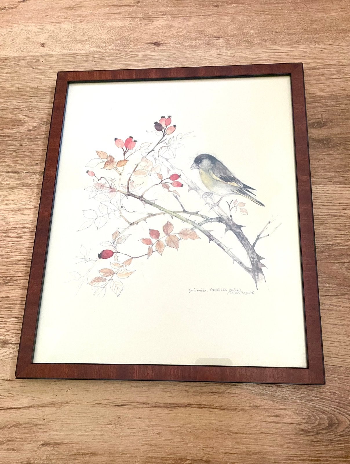 Deense prent vintage, Zo goed als nieuw, 30 cm, 36 cm, Papier/karton