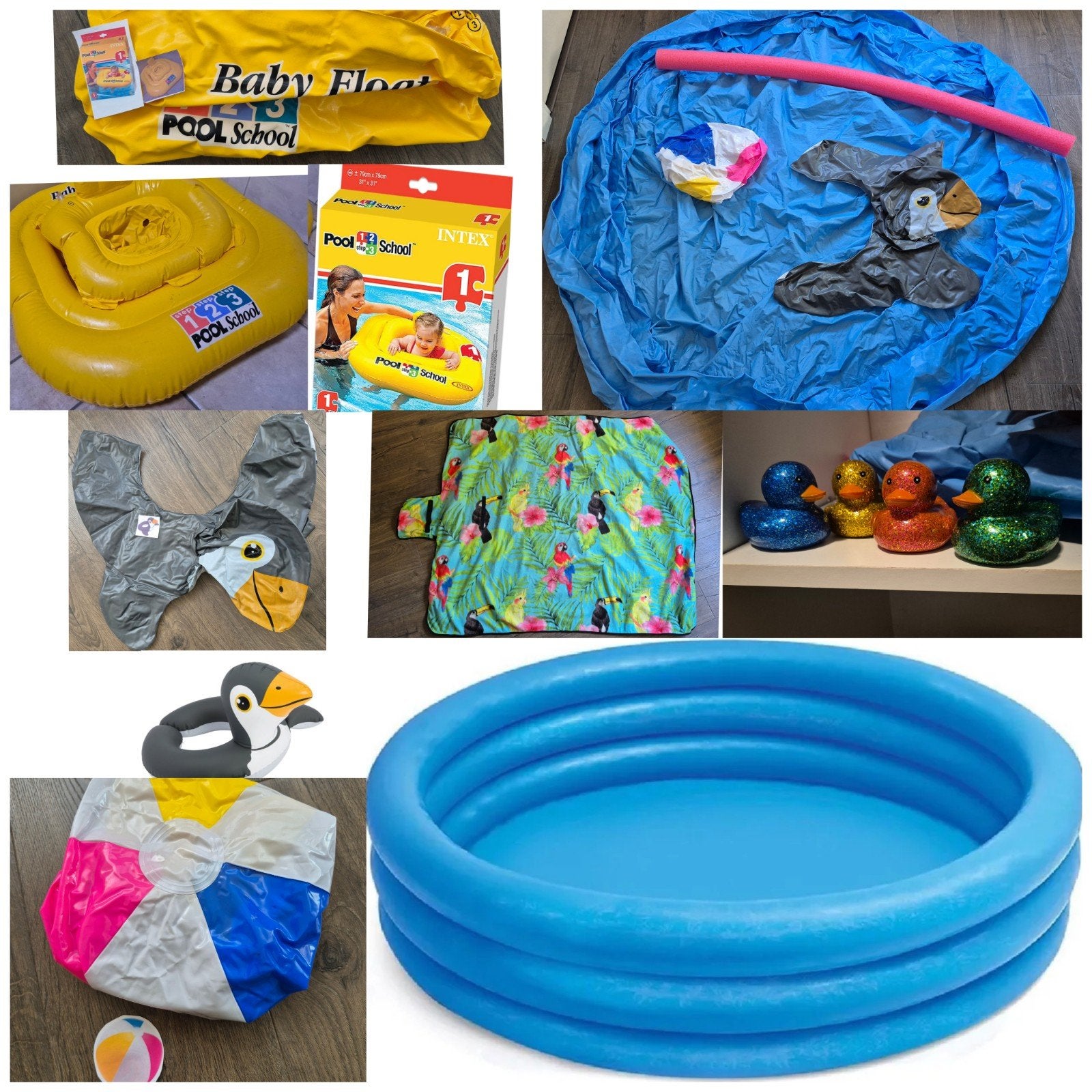 Water speelgoed babyband opblaasband bal eendjes, Ophalen of Verzenden, Zo goed als nieuw