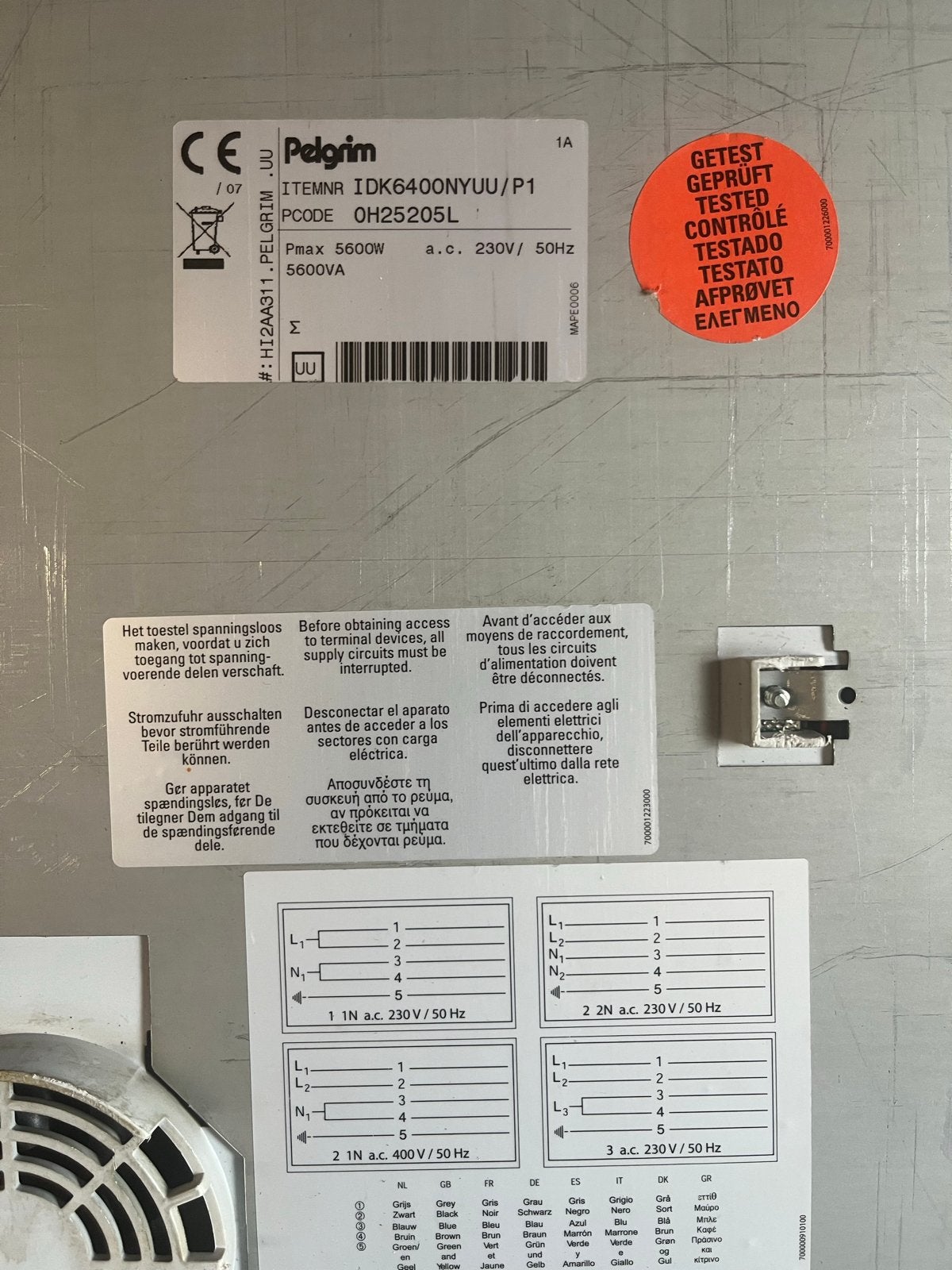 Pelgrim Inductie Kookplaat - 4 Kookzones, Ophalen, Gebruikt, 4 kookzones, Inbouw