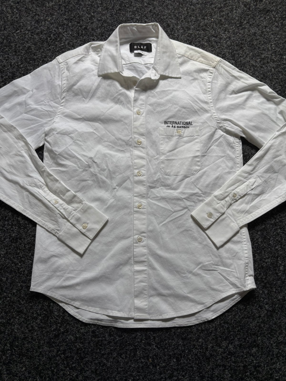 International Ølåf patrol shirt blouse wit Maat S, Ophalen of Verzenden, Zo goed als nieuw, Wit