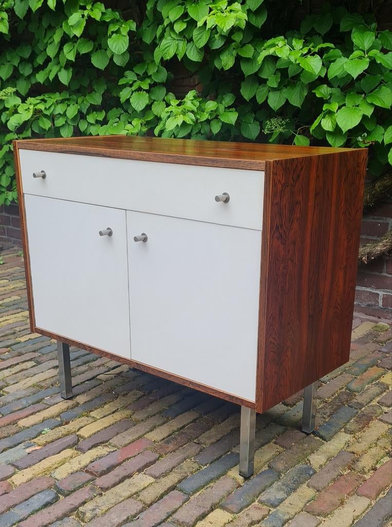 Mooie retro vintage Palissander kast, Ophalen, Gebruikt, 50 tot 100 cm, 3 of 4 laden