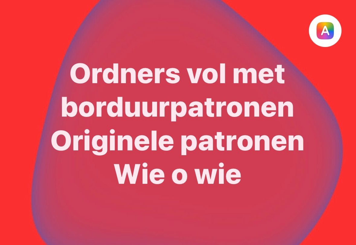 Ordners vol met originele borduurpatronen van Lanarte etc, Ophalen, Borduurpakket