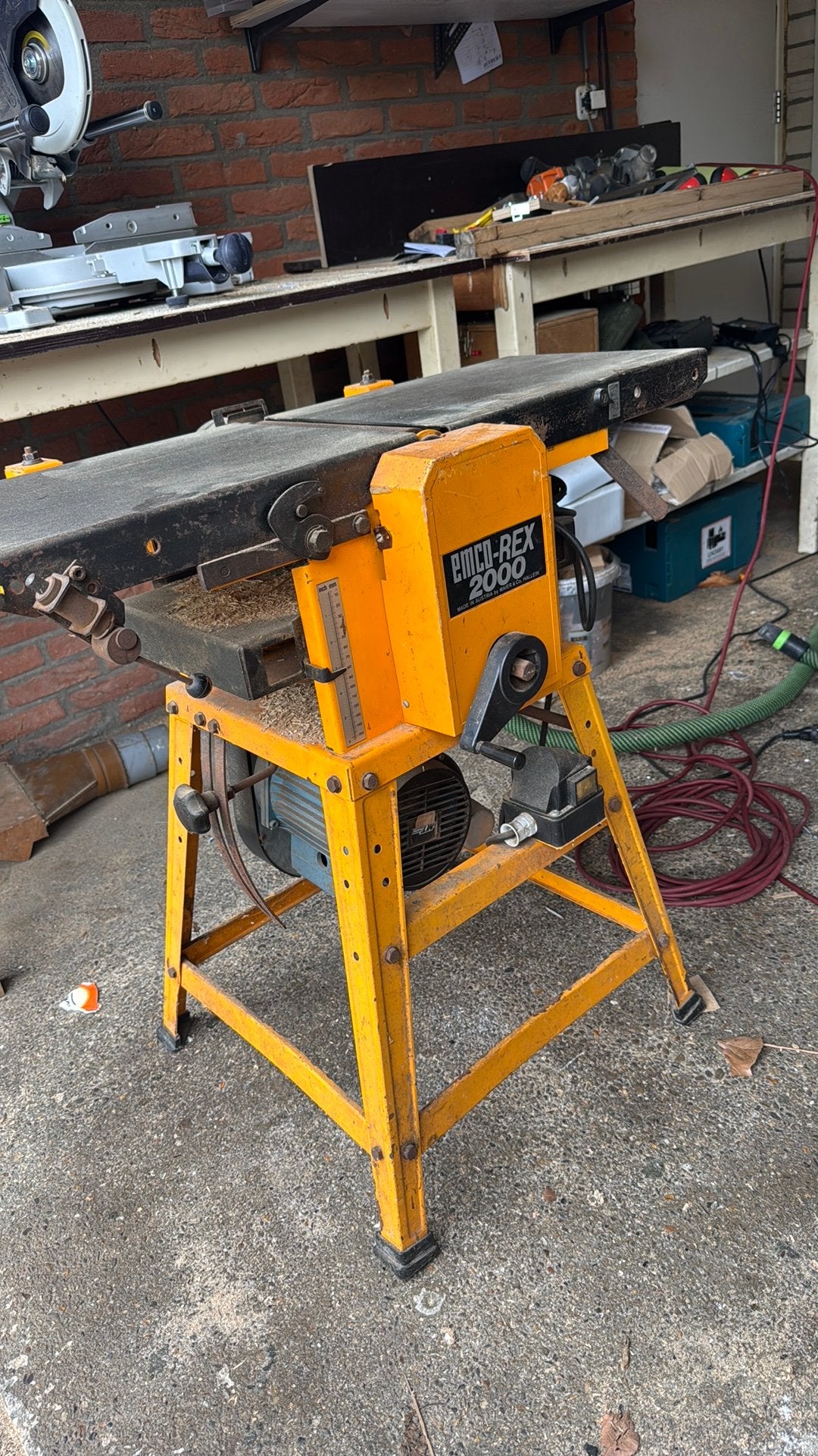 Van diktebank met nieuwe messen emco resx 2000, Doe-het-zelf en Verbouw, Gereedschap | Overige machines, Ophalen, Gebruikt