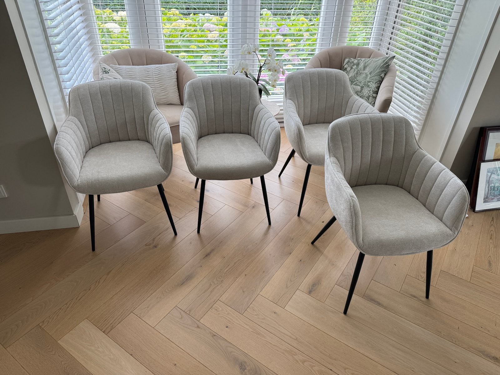 Eetkamer stoelen 4x NIEUW, Huis en Inrichting, Stoelen, Ophalen, Wit, Nieuw, Vier