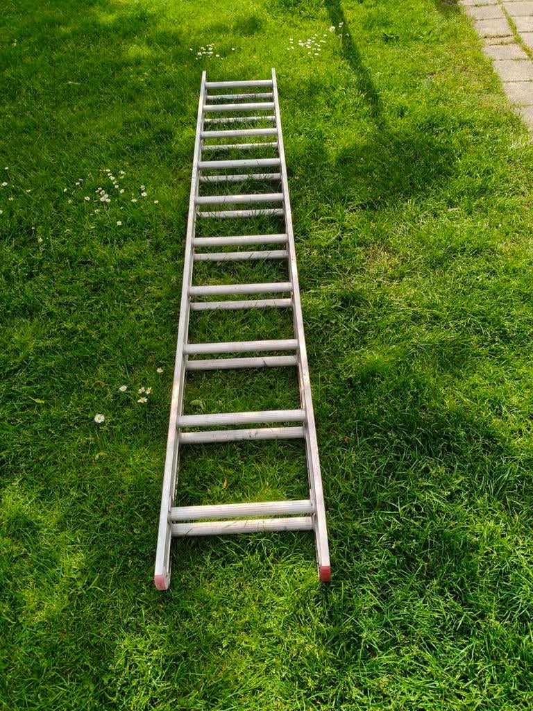 Altrex ladder 2 x 10, Doe-het-zelf en Verbouw, Ladders en Trappen, Ophalen, 4 meter of meer