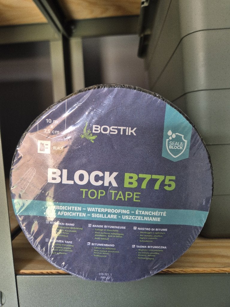 Bostik BLOCK B775 Top Tape 10m x 7,5cm – Nieuw, Minder dan 4 cm, Overige materialen, Nieuw, Ophalen of Verzenden