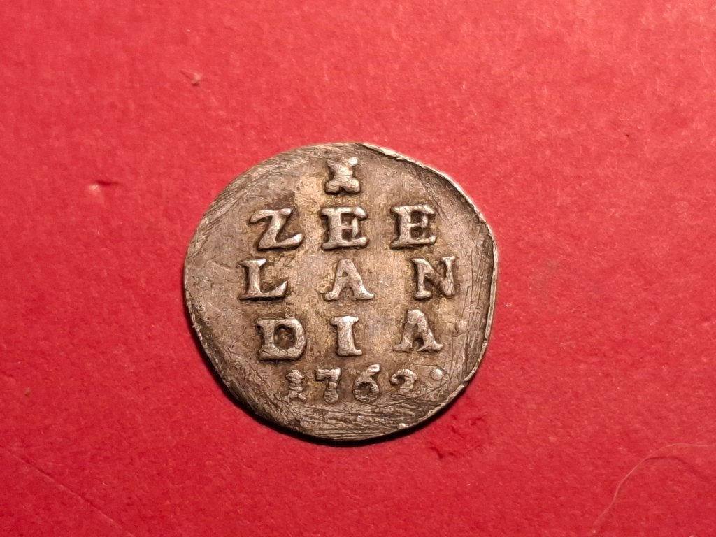 Bezemstuiver 1762 Zeeland, Vóór koninkrijk, Zilver, Ophalen of Verzenden, Losse munt