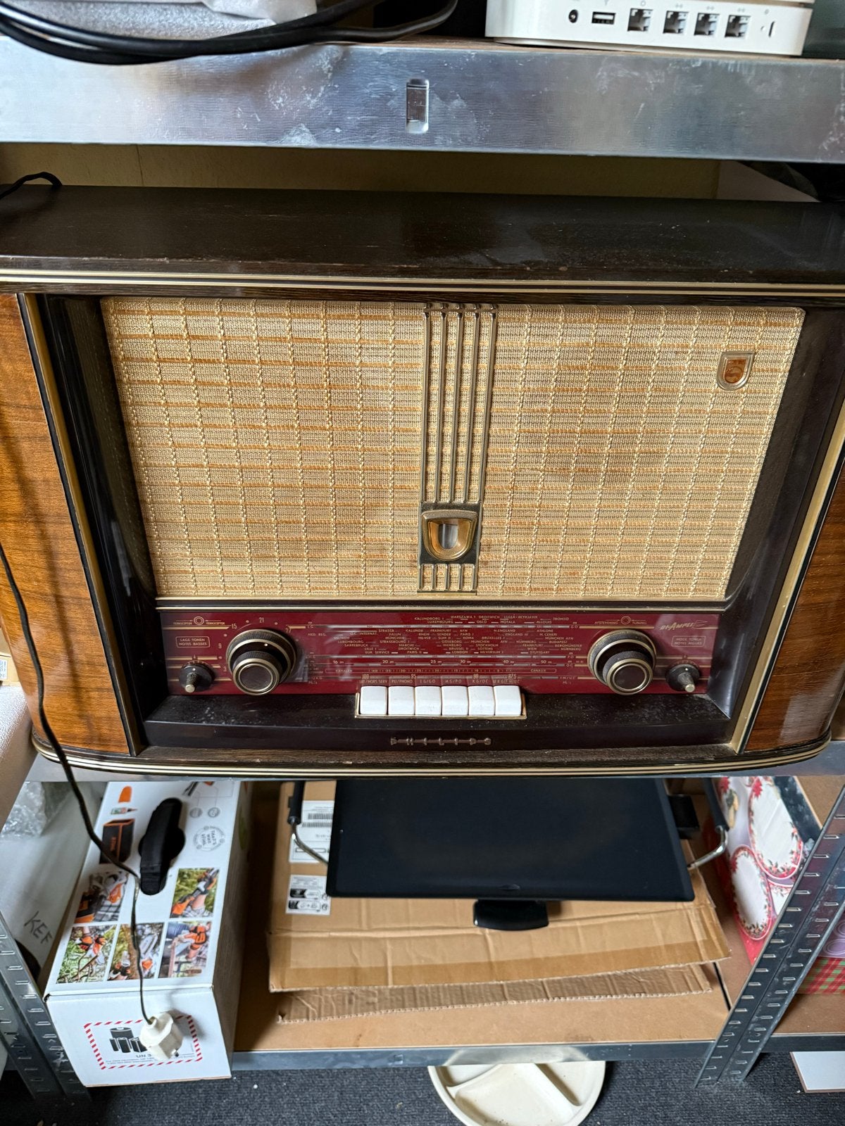 Vintage Philips buizenradio - Decoratief object, Ophalen