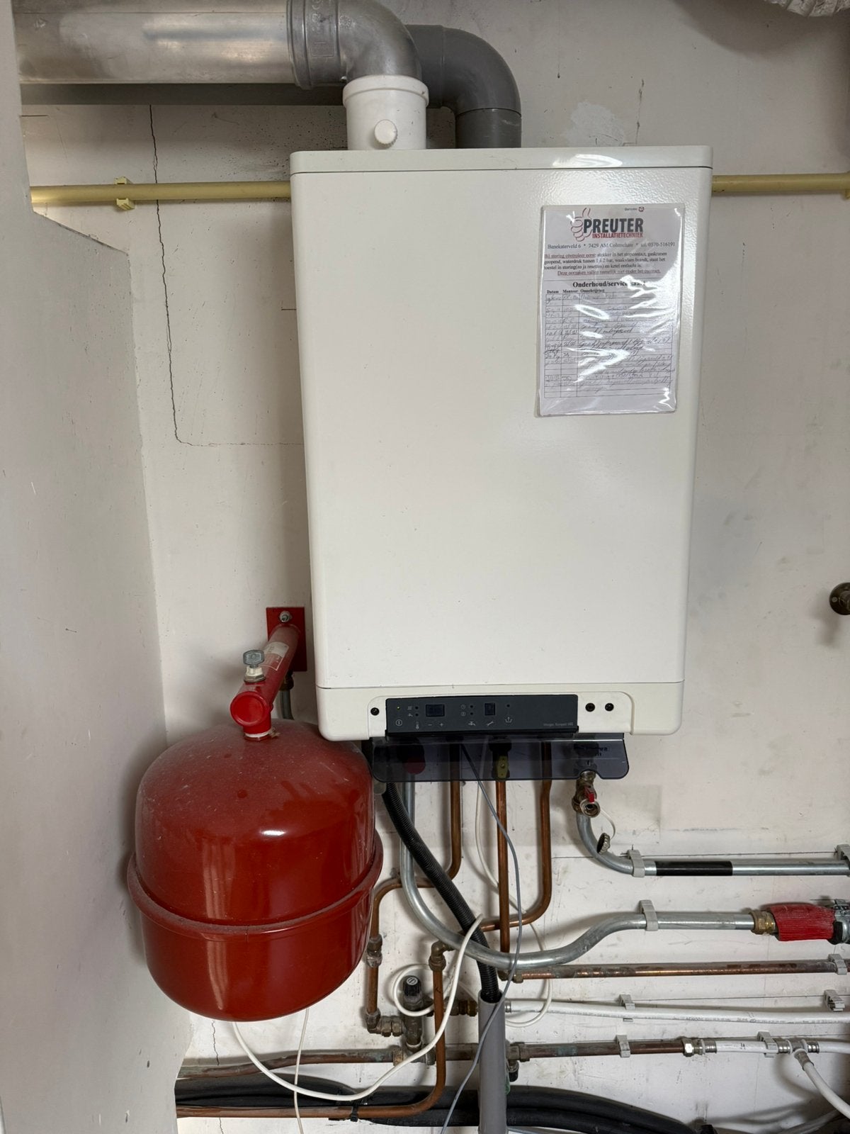 CV ketel Intergas Kompakt HRE + expansievat (okt 2010), Ophalen, Gebruikt, Aardgas, Geiser