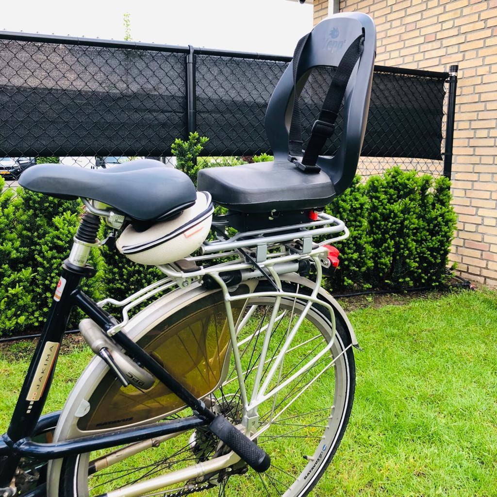 Thule Yepp Junior Achterzitje incl Yepp EasyFit drager, Ophalen of Verzenden, Gebruikt, 22 t/m 36 kg, Achterzitje