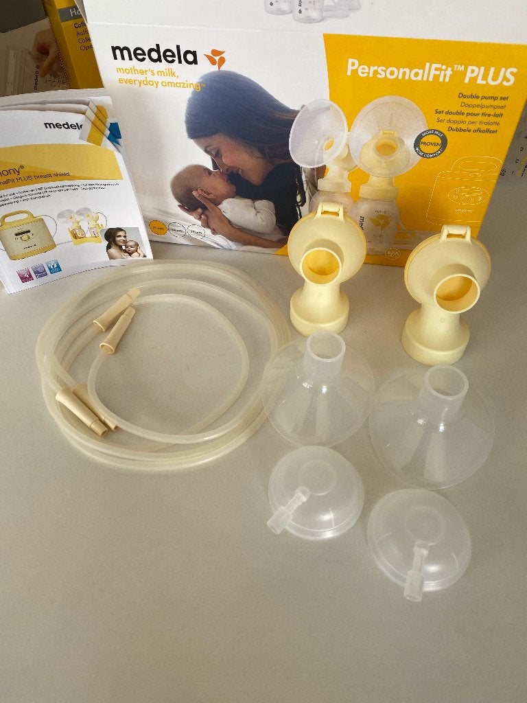 Medela personalfit PLUS dubbele afkolfset, Ophalen of Verzenden, Gebruikt, Borstkolf, Medela