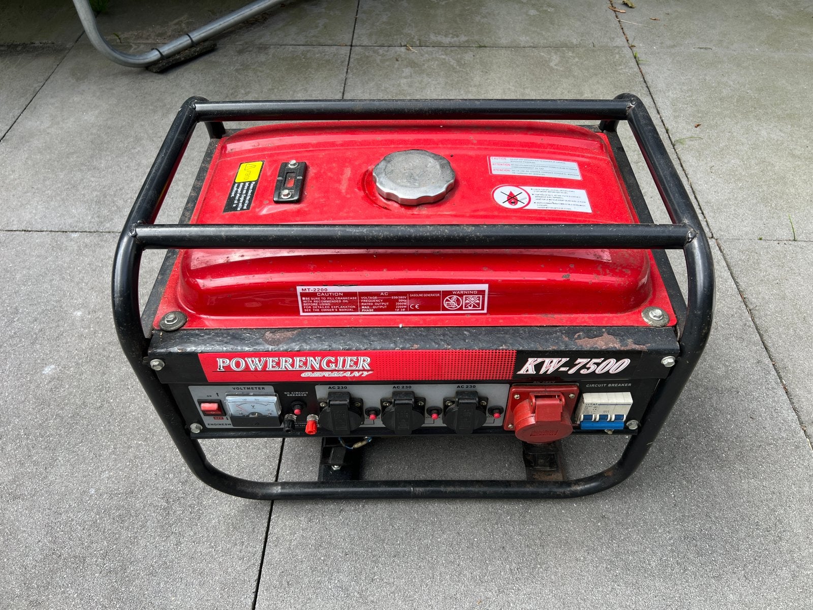 Powerengier MT-2200 aggregaat, Ophalen, Gebruikt, Benzinemotor
