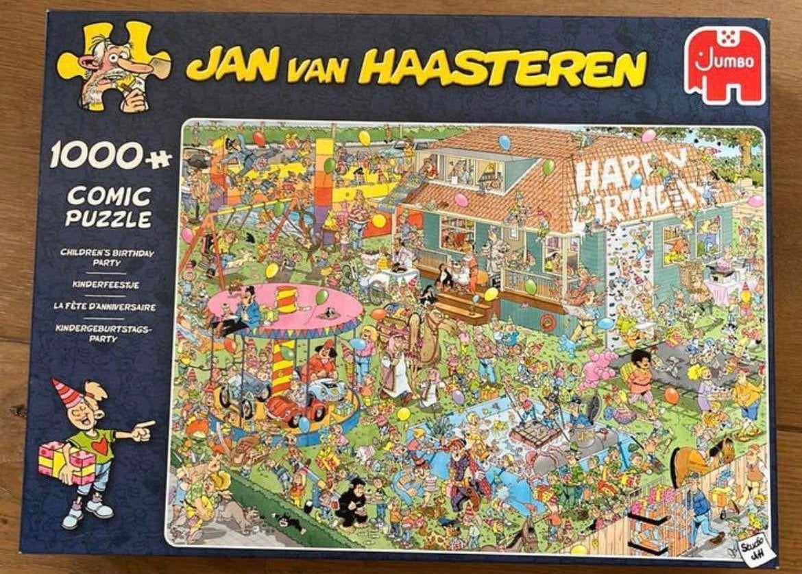 Jan van Haasteren Kinderfeestje 1000 stukjes, Ophalen of Verzenden, Zo goed als nieuw