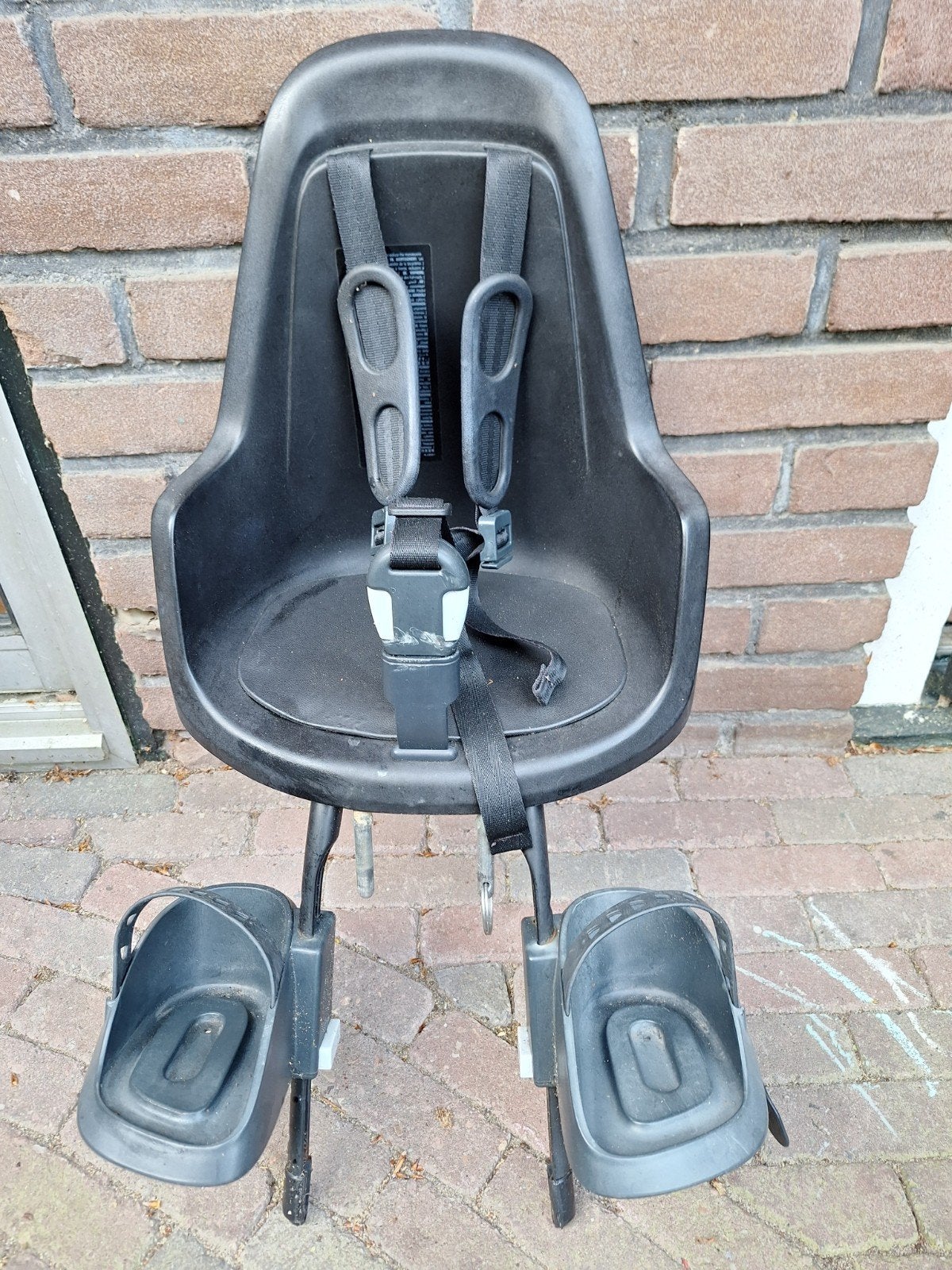 Bobike fietsstoeltje voor, Fietsen en Brommers, Fietsaccessoires | Fietsstoeltjes, Ophalen, Bobike, Gebruikt, Voetsteuntjes