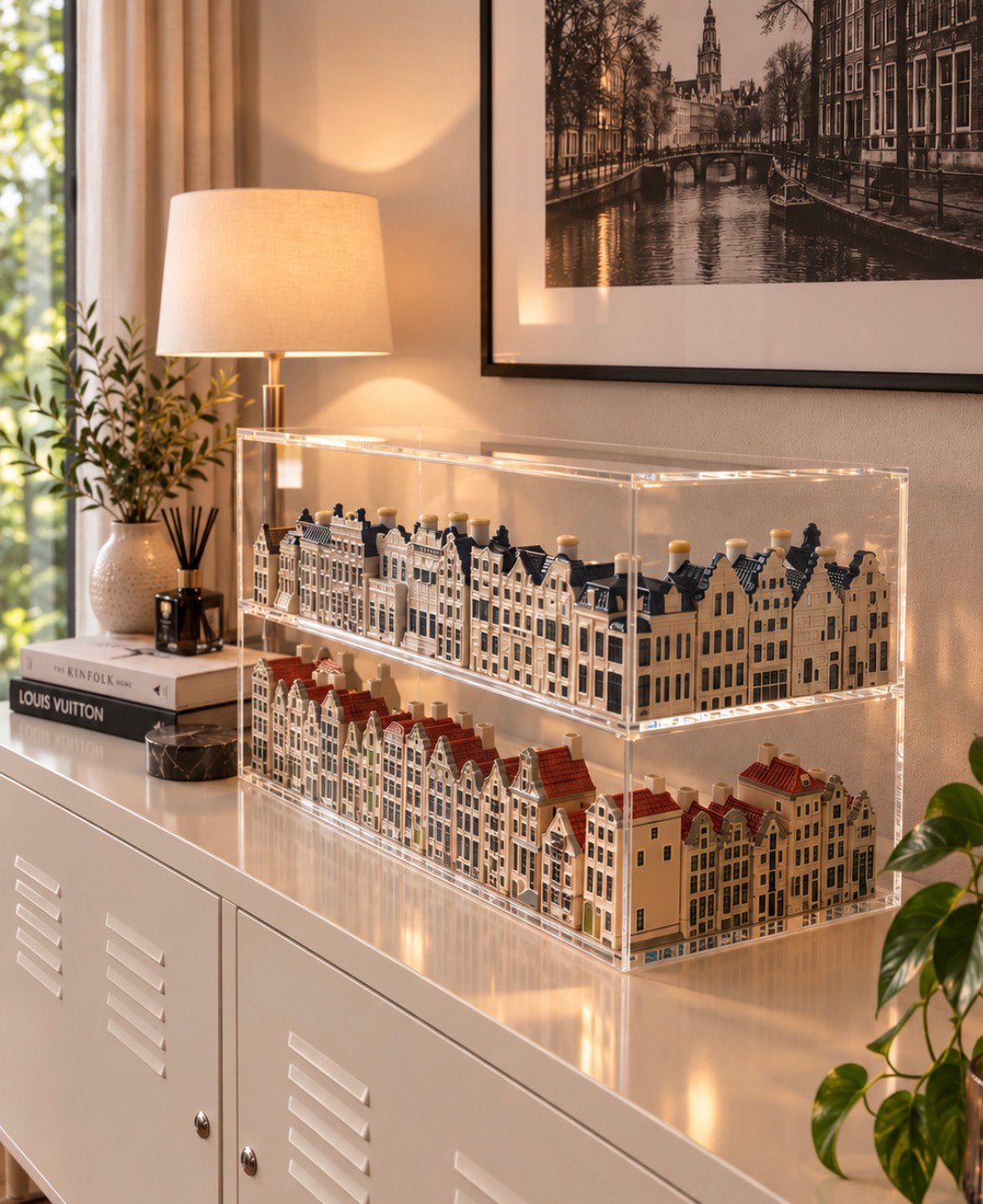 KLM huisjes case liggend (verschillende lagen), Ophalen of Verzenden, Zo goed als nieuw, Paleis of Waag