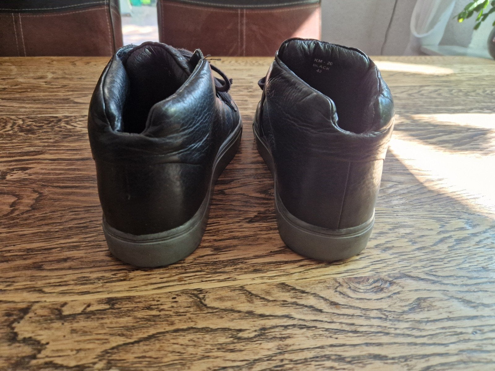 Zwarte leren sneakers van Blackstone, maat 42, Ophalen of Verzenden