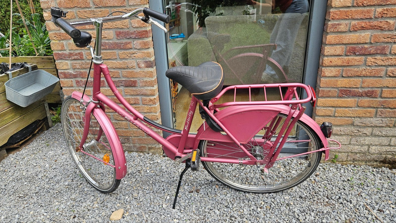 Batavus Butterfly 24 inch meisjesfiets - Roze, Gebruikt, Batavus, Ophalen of Verzenden, Terugtraprem