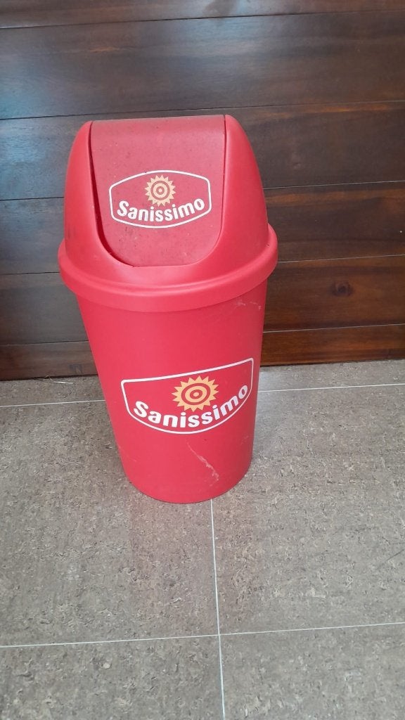 vuilnisbak, 40 liter of meer, Ophalen, Gebruikt, Kunststof