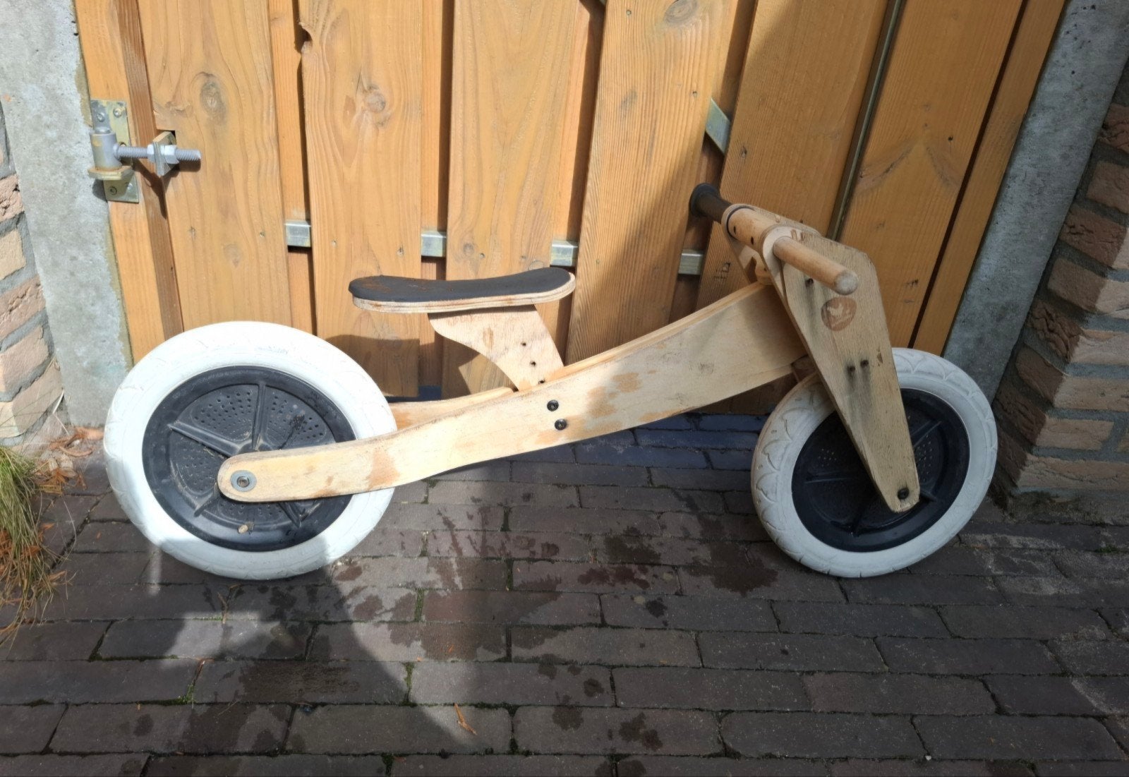 Houten loopfiets voor kinderen (Woodstock), Ophalen of Verzenden, Gebruikt, Minder dan 16 inch