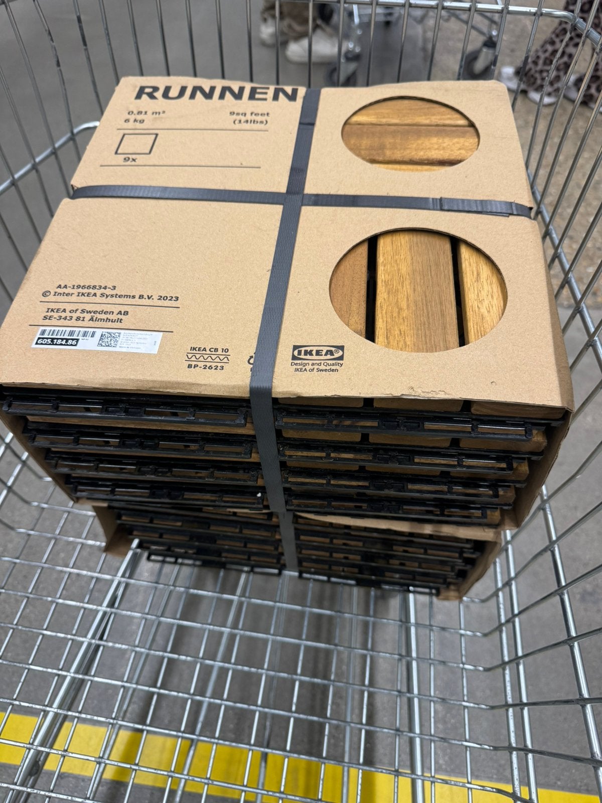 Ikea terras- balkontegels Runnen, Tuin en Terras, Ophalen, Nieuw, Hout