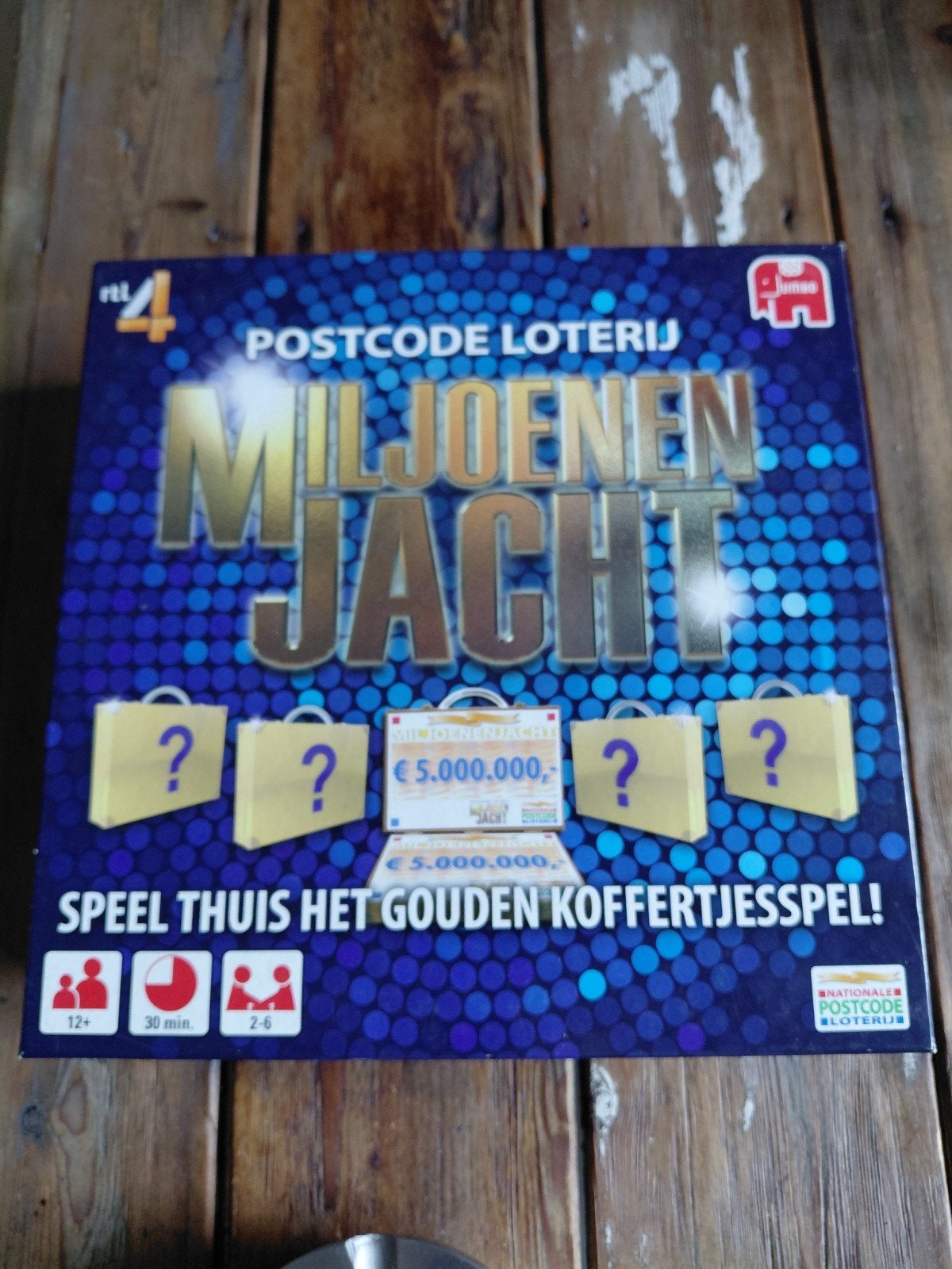 Nieuw Postcode Loterij Miljoenenjacht Koffertjesspel, Vijf spelers of meer, Ophalen, Nieuw, Jumbo