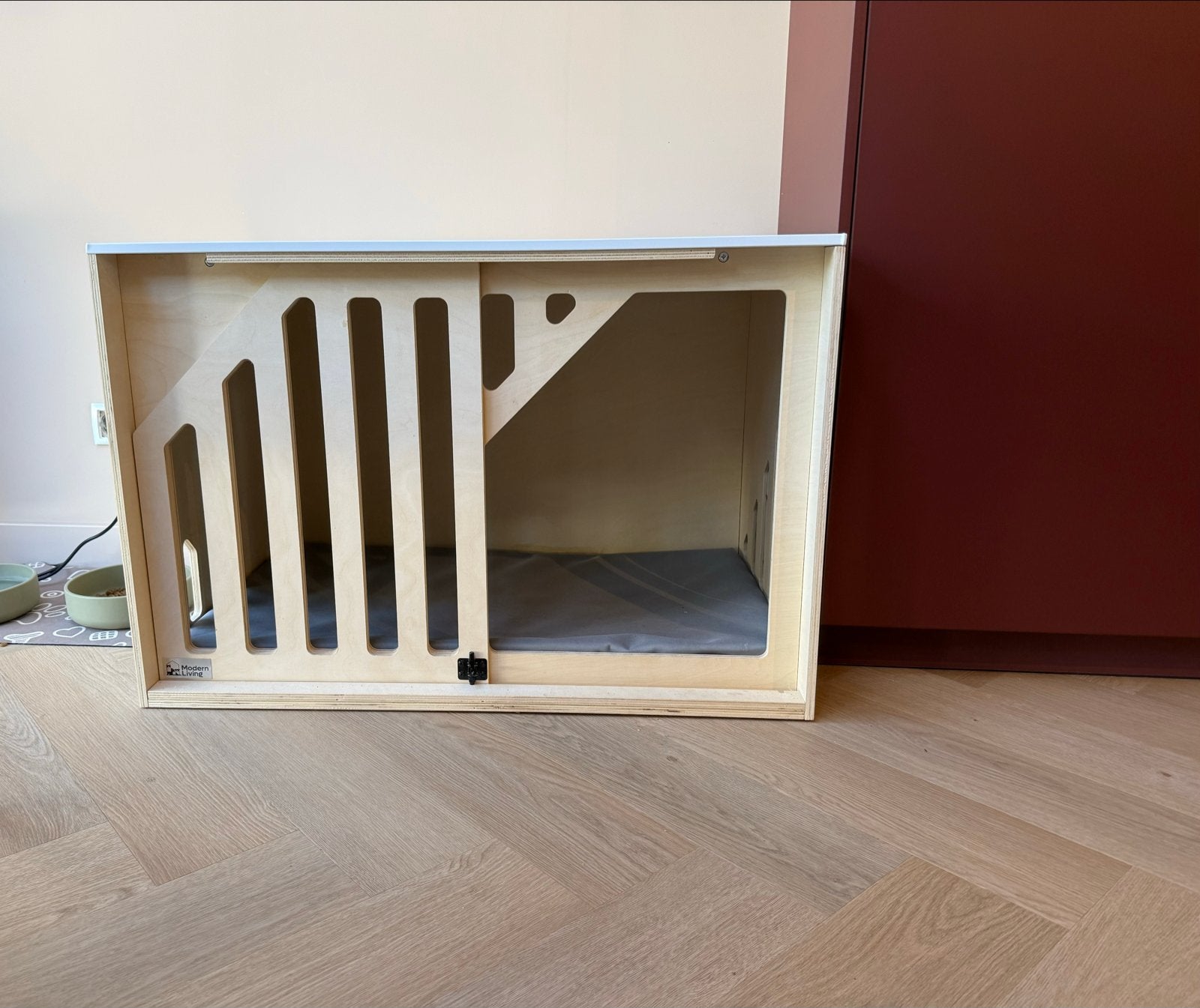 Bench voor hond van hout, Dieren en Toebehoren, Ophalen, Zo goed als nieuw