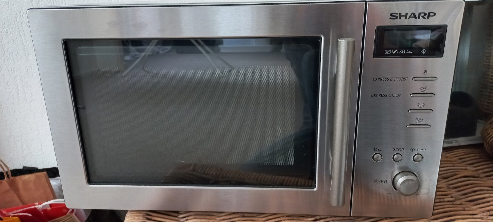 Sharp Magnetron R-205TA - Zilverkleurig, Ophalen, Gebruikt, Draaiplateau