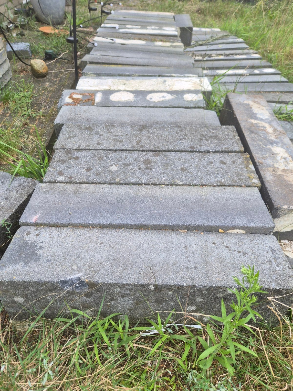 63 gebruikte stapelblokken, Gebruikt, Overige typen, Ophalen of Verzenden, Minder dan 5 m²