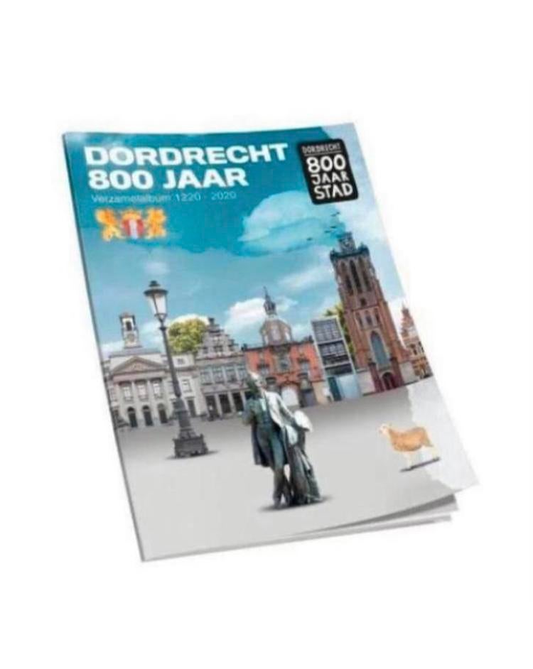 Spaaractie Dordrecht 800 jaar Stad stickers, Plus, Ophalen of Verzenden