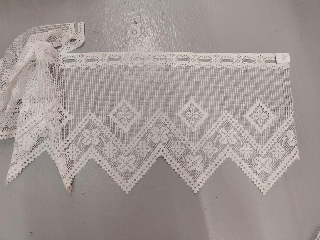 Mooi stukje vitrage met punten, 42x130 cm, nieuw, Ophalen of Verzenden, Nieuw, 100 tot 150 cm, Minder dan 100 cm