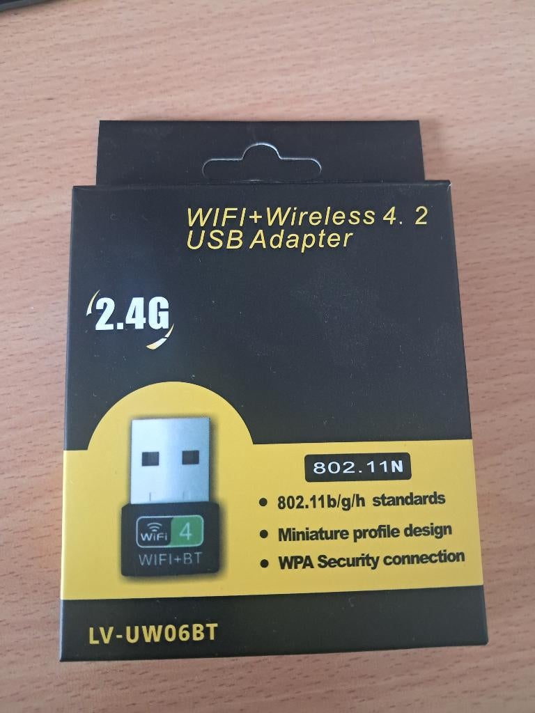 WIFI + Wireless 4.2 USB Adapter, Ophalen, Zo goed als nieuw