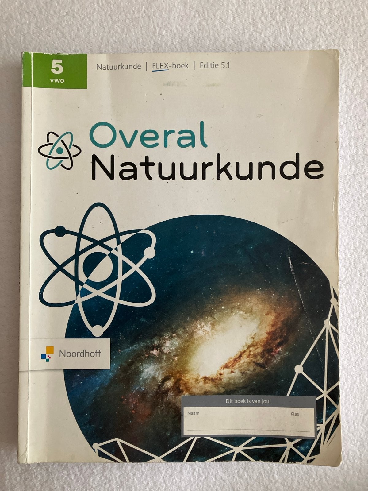 Overal Natuurkunde 5 VWO FLEX-boek Editie 5.1, Boeken, Ophalen of Verzenden, Gelezen, VWO, Natuurkunde